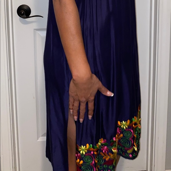 Embroidered Dress Mexican Strapless - Picture 2 of 3